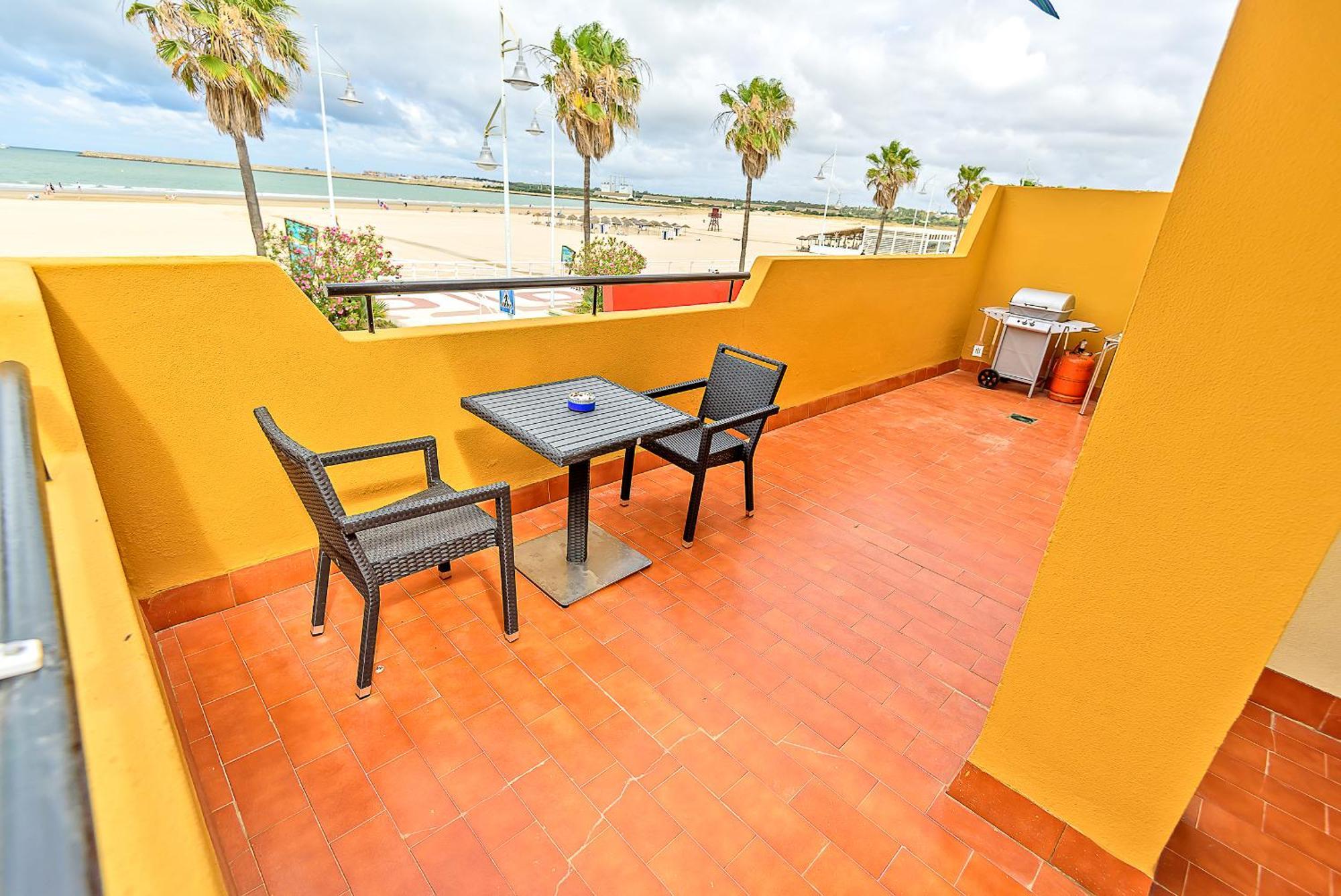 Beachfront Duplex 1ª Linea & Terraces Oceanfront El Puerto de Santa María Kültér fotó